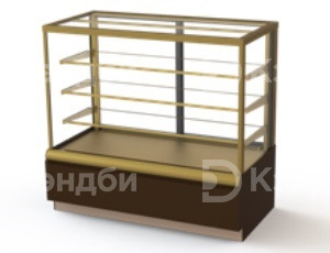 Витрина кондитерская Kayman K-ВК-1300 (люкс квадро бронза) Витрина кондитерская Kayman K-ВК-1300 (люкс квадро бронза)